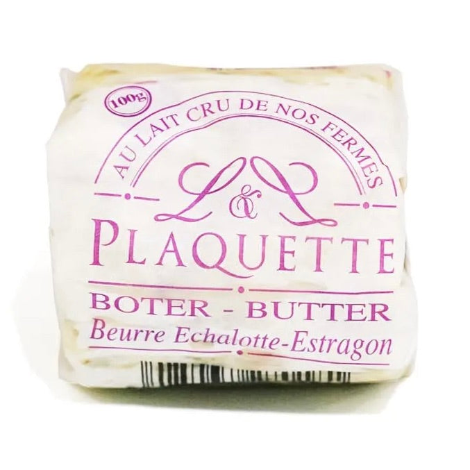 LA PLAQUETTE | Gourmet Butter Shallots & Estragon | 100g