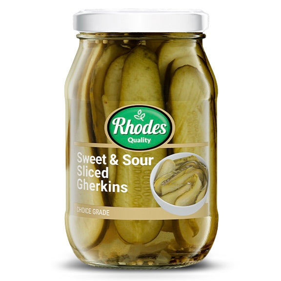 Sweet and sour sliced gherkins long cut | BROVER | 2.3kg