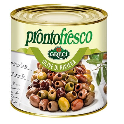 Olive Riviera Pitted Natural seedless | PRONTO FRESCO | 2.5kg