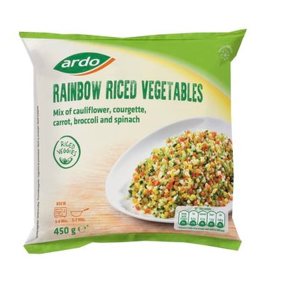 Rainbow riced Vegetables | ARDO | 450g