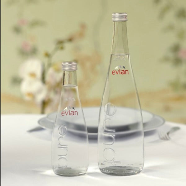 EVIAN Still Natural Mineral Water | Glass Bottle | 6x330ml