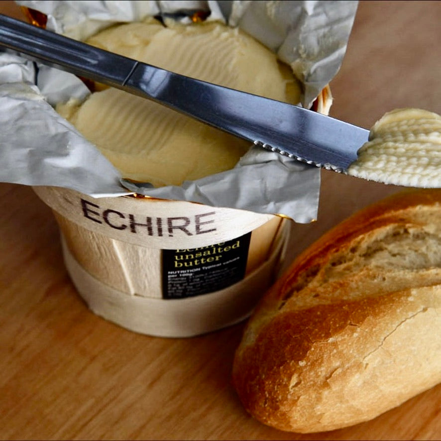 Barrate Unsalted Butter Wood Basket | ECHIRE | 250g