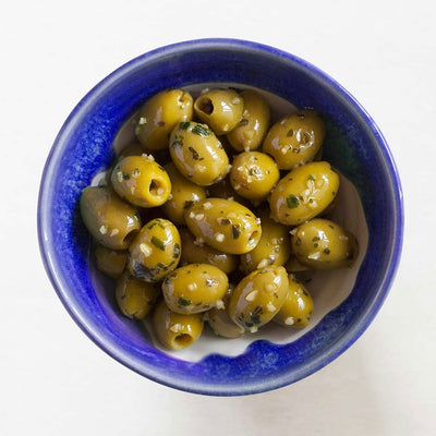 Greek Olives with Basil & Garlic | 220g