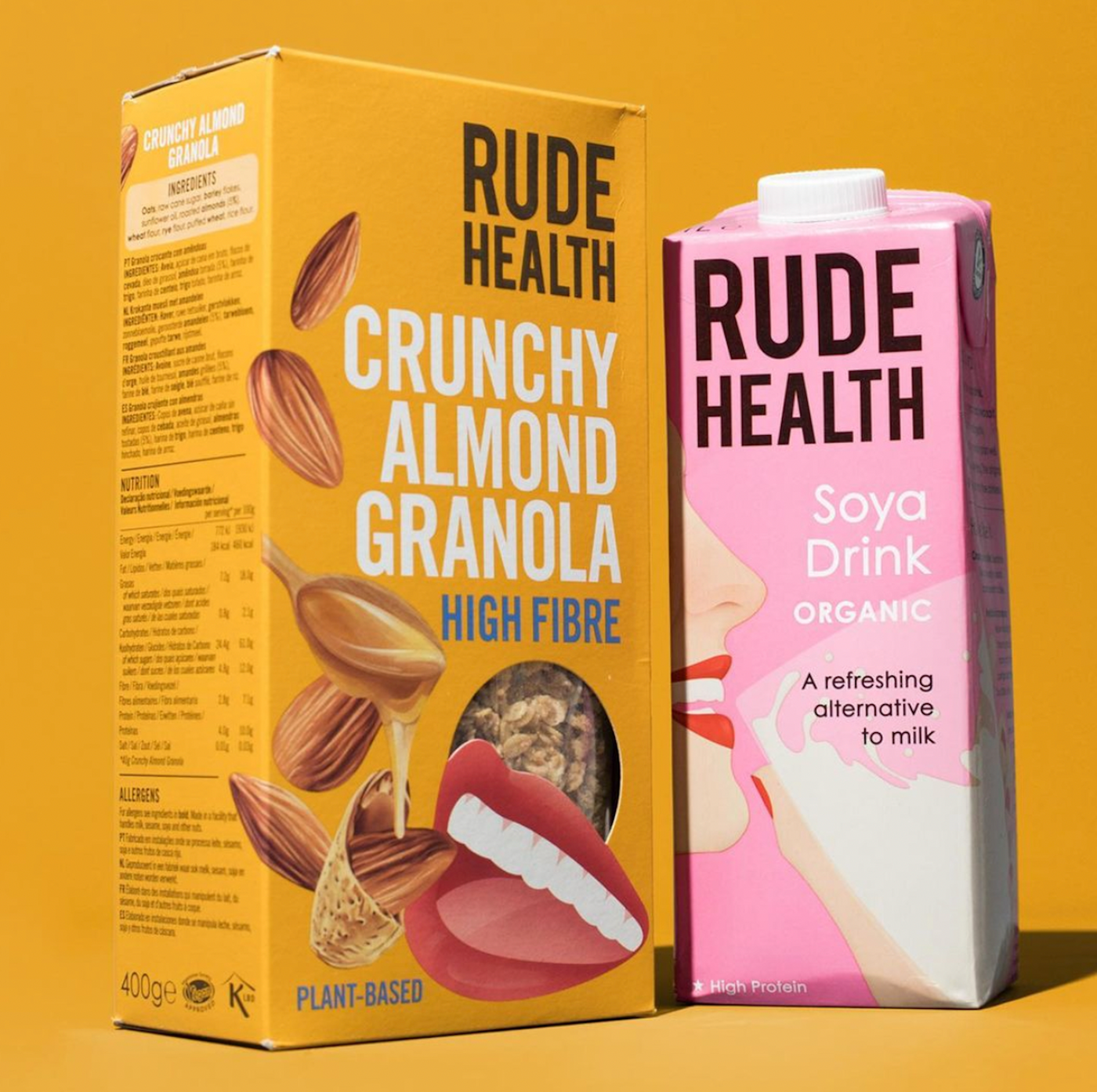 Crunchy Almond Granola | Rude Health | 400g
