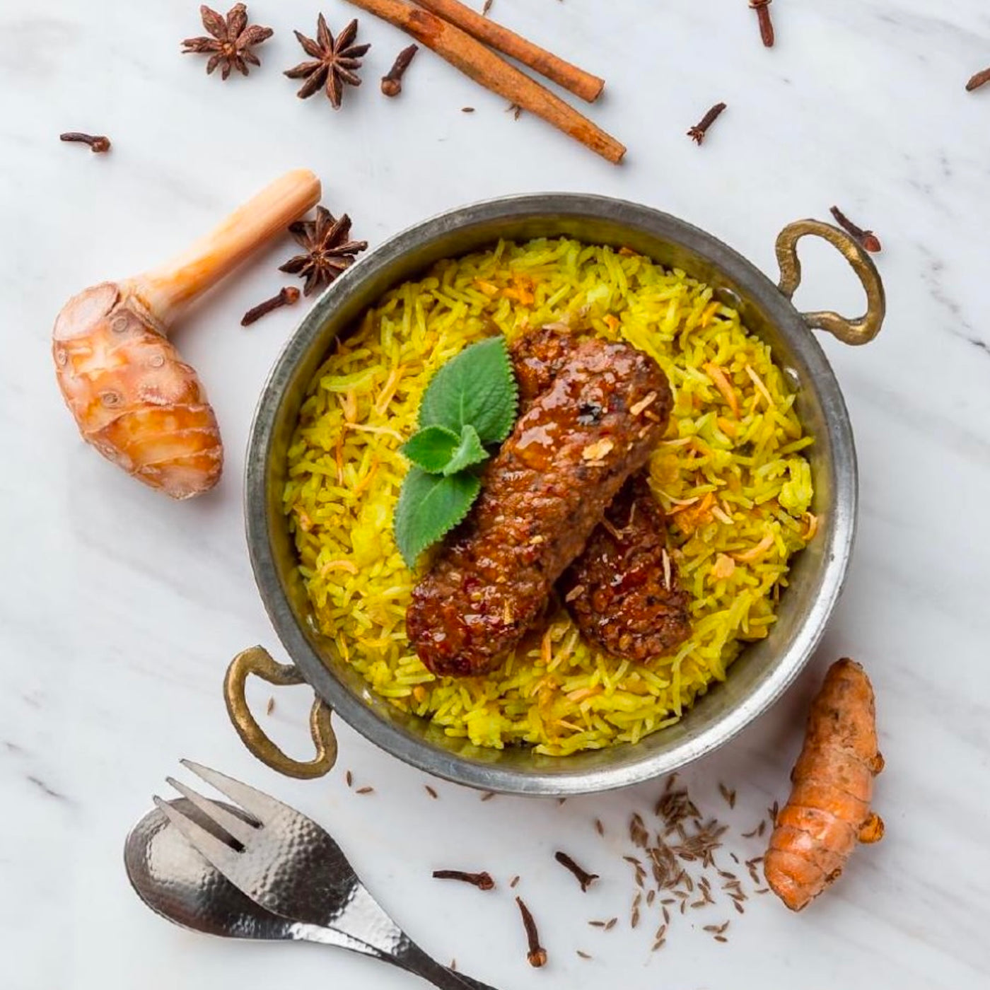 Kebab with Biryani Rice | Plant-based | 300g