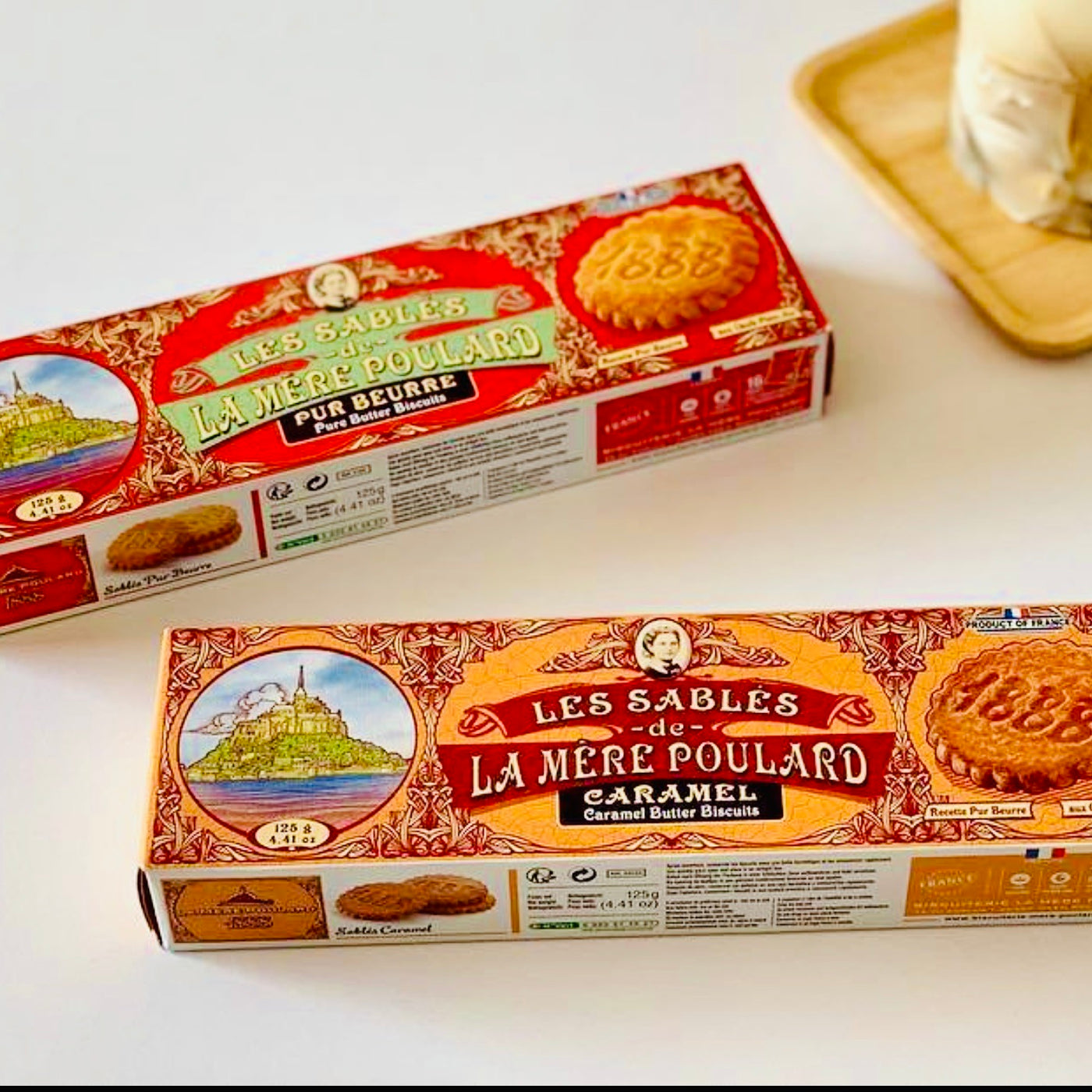 French Caramel Butter Biscuits | La Mere Poulard Sablés | 3x125g