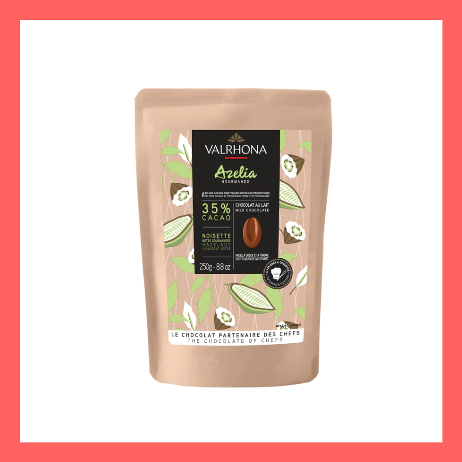 Couverture Milk Chocolate Azelia 35% | VALRHONA | 250gm