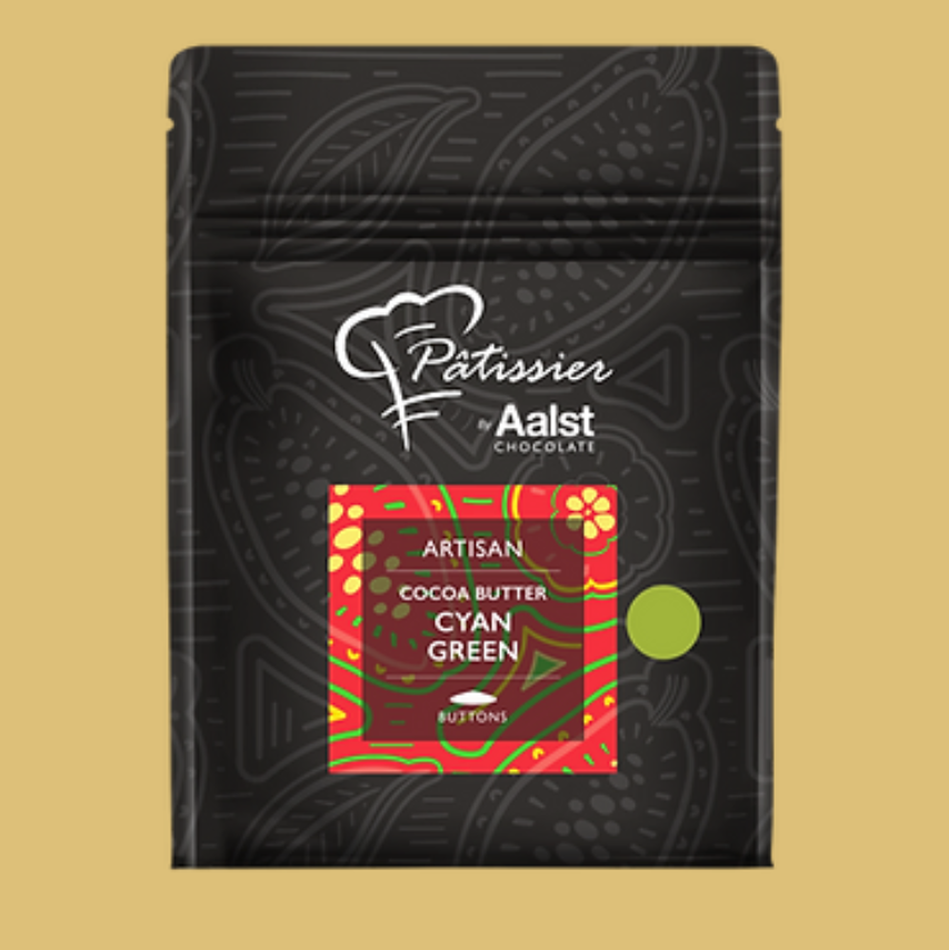 Cocoa Butter Drops Cyan Green | PATISSIER | 200g