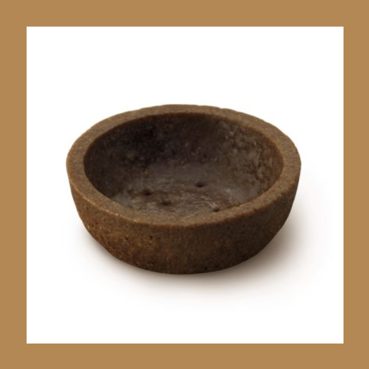 Mini Chocolate Pastry Tartlet Round | Vegan | Diam 3.8cm | 135 pcs