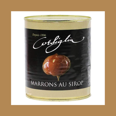 Whole Candied Chestnuts In Syrup | CORSIGLIA | 650g