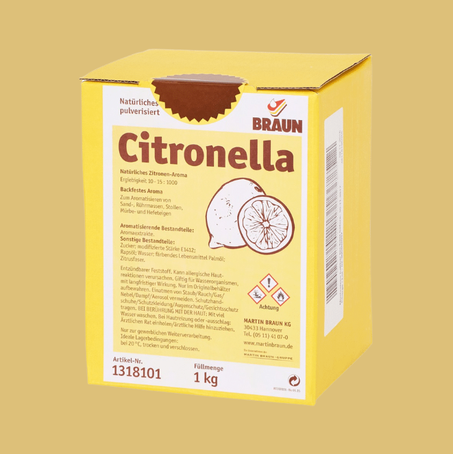 Citronella Granulated Lemon flavour | BRAUN | 1kg