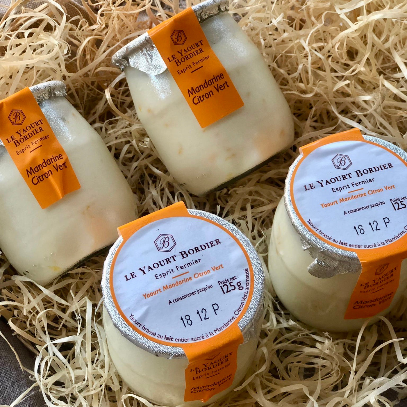 Bordier Yoghurt | Tangerine Lemon Citron vert | Pack of 2  🍶🇫🇷🌟