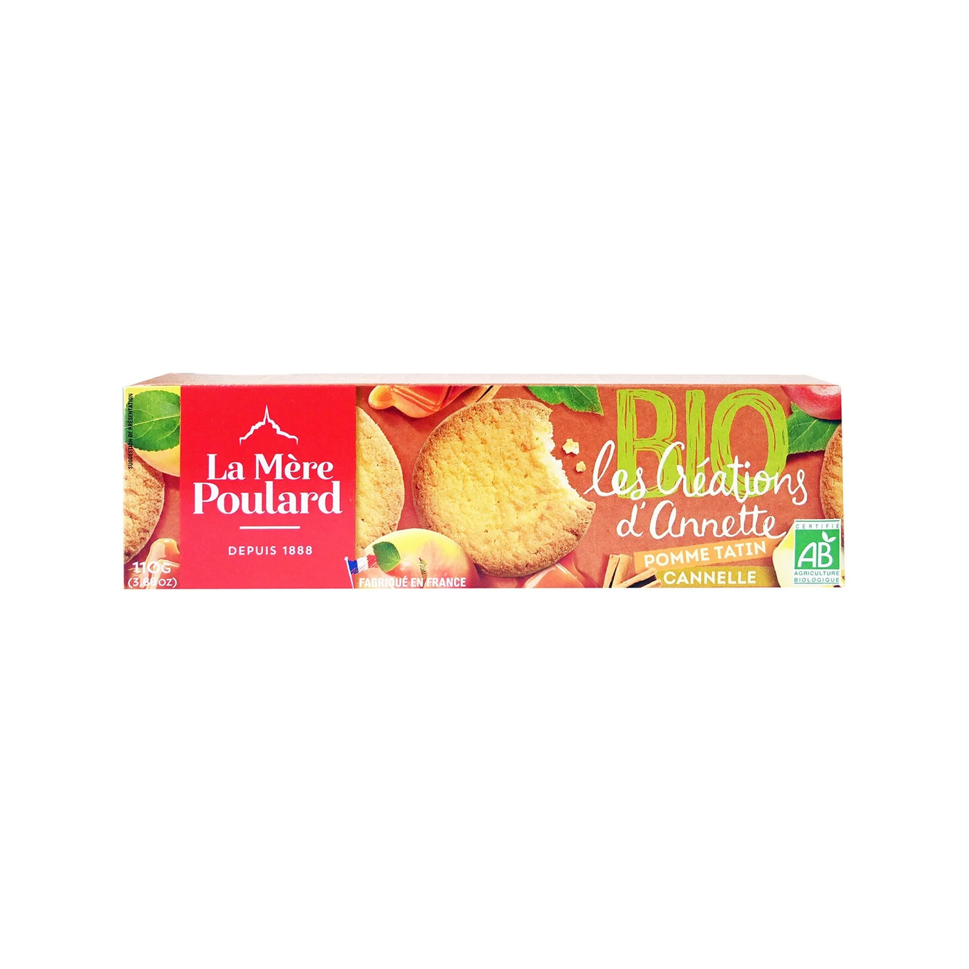 Organic Apple Pie & Cinnamon Biscuit | La Mere Poulard | 110g
